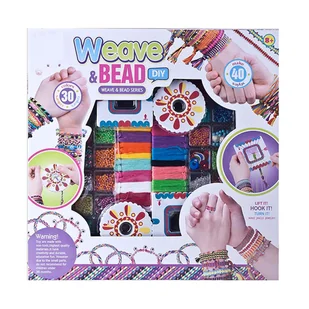 Zestaw do tworzenia bransoletek włóczki koraliki zabawka 30 kolorów - Domki dla lalek Zestaw do tworzenia bransoletek włóczki koraliki zabawka 30 kolorów - Domki dla lalek - miniaturka - grafika 1