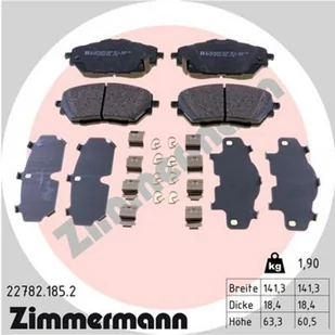 Klocki hamulcowe - komplet ZIMMERMANN 22782.185.2 - Klocki hamulcowe - miniaturka - grafika 1