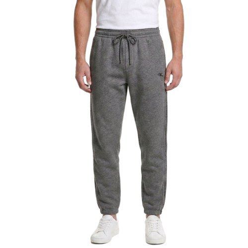Spodnie dresowe dresy Calvin Klein Fleece Logo Tape Jogger Grey Szare