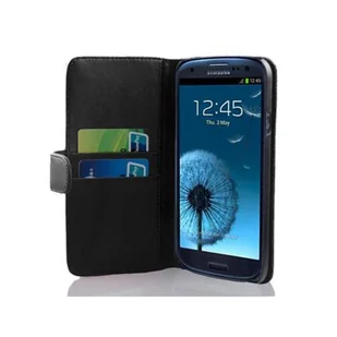 Cadorabo pokrowiec ochronny na Samsung Galaxy S3 / S3 NEO w kolorze czarnym pokrowiec ochronny na telefon komórkowy Book Case Etui Cover - Etui i futerały do telefonów - miniaturka - grafika 1