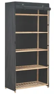 Szafy - Grafitowa szafa materiałowa z półkami M0-W86 - miniaturka - grafika 1