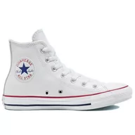 Trampki męskie - Buty Converse Chuck Taylor All Star Leather 132169C - białe - miniaturka - grafika 1