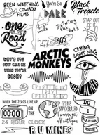 Naklejki na ścianę - Naklejki na ścianę Arctic Monkeys Zespół Hard Rock 90x60 #10 - miniaturka - grafika 1