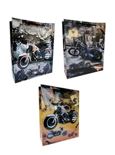 JU-PITER Torebka prezentowa laminowana Motory 016A 32x40x10cm p12, cena za 1szt - Szkolne artykuły papiernicze - miniaturka - grafika 1