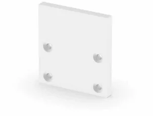 Zaślepka końcowa + śrubki do profilu LED P25-2 bez otworu biały - Taśmy LED - miniaturka - grafika 1