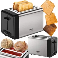 Tostery - Toster Bosch DesignLine TAT4P420DE 970W Taca Podgrzewacz Opiekacz Inox - miniaturka - grafika 1