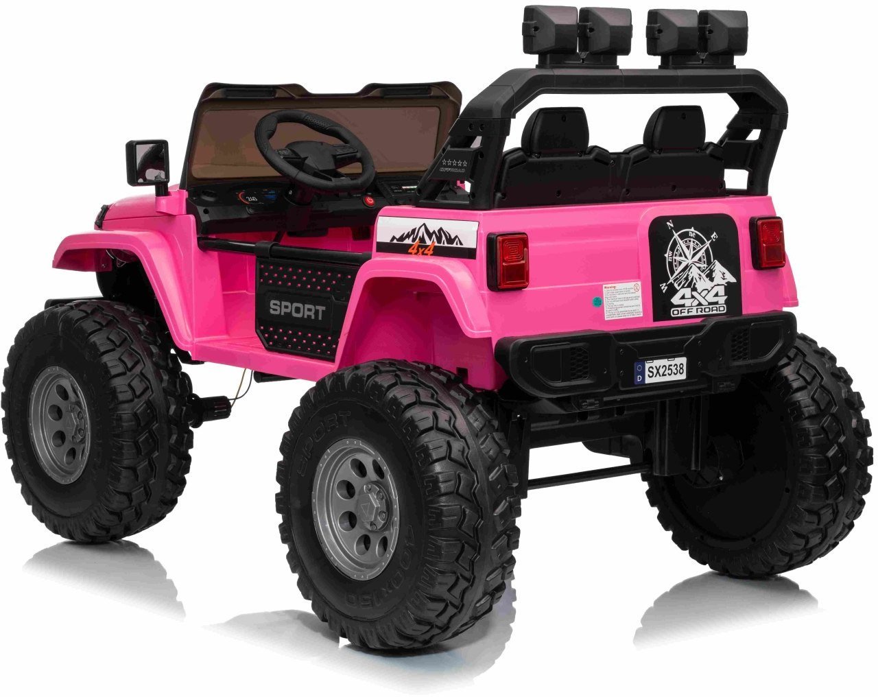 Pojazd Extreme Sport 4x4 24V 2szt aku 12V7Ah x 2 Zmienna Wielkość Różowy EDUKAMP