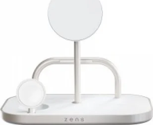 Zens 4-1 Wireless Charger 60W - bezprzewodowa ładowarka Qi2 do trzech urządzeń (60W), z możliwością ładowania czwartego urządzenia przez kabel (white) - Ładowarki samochodowe Zens 4-1 Wireless Charger 60W - bezprzewodowa ładowarka Qi2 do trzech urządzeń (60W), z możliwością ładowania czwartego urządzenia przez kabel (white) - Ładowarki samochodowe - miniaturka - grafika 1