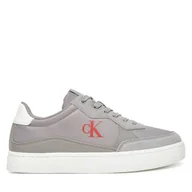 Sneakersy męskie - Sneakersy Calvin Klein Jeans Classic Cupsole Mg Nylon Mix YM0YM01304 Szary - miniaturka - grafika 1