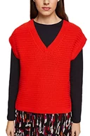 Swetry damskie - ESPRIT Damski sweter 122EE1I321, 630/RED, XL - miniaturka - grafika 1