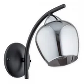 Lampy ścienne - Lemir Maral kinkiet 1 pł. / czarny matowy + chrom + grafit O3070 K1 CZA + CH O3070 K1 CZA + CH - miniaturka - grafika 1