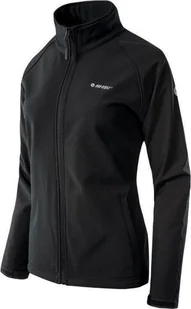 Hi-Tec SOFTSHELL LADY RIMAN BLACK/BLACK S - Kurtki i kamizelki sportowe damskie - miniaturka - grafika 1