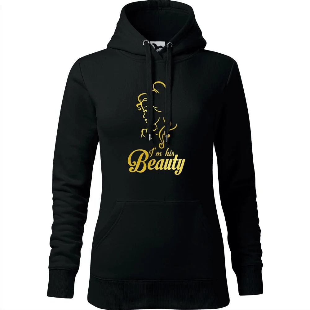 Damska Bluza Z Kapturem - Beauty 02 Czarny Xl