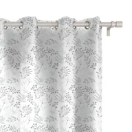 Zasłony - Zasłona WINTER wzór BN61 | Oszronione gałązki 150 x 300 cm tkanina standard - miniaturka - grafika 1