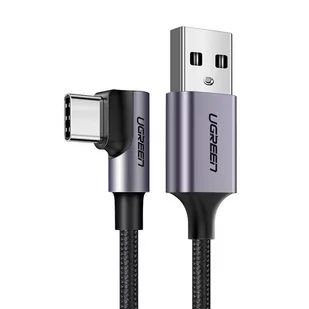 Ugreen Kabel USB do USB-C kątowy US284 3A 3m czarny - Kable USB - miniaturka - grafika 1