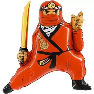 GRB Balon foliowy Zielony Ninja - 79 cm - 1 szt. - Urodziny dziecka - miniaturka - grafika 1