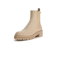 Botki damskie - Damskie Sztyblety GUESS BABALA FL7BABELE10-CREAM – Beżowy - miniaturka - grafika 1