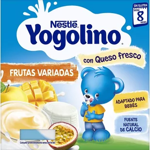 Deser mleczny Nestle Yogolino Fresh Cheese With Assorted Fruits 4 x 100 g - Desery dla dzieci - miniaturka - grafika 1