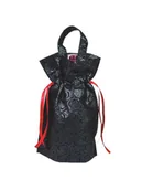 Opakowania i torebki na prezenty - Torba prezentowa worek na butelkę - Czarny - miniaturka - grafika 1