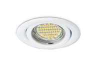 Oprawy, klosze i abażury - Superled Oprawa oprawka led halogenowa ruchoma okrągła kolor biały OH15 0947 0947 - miniaturka - grafika 1