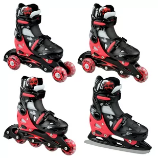 Rolki Łyżwy 4w1 Raven Singer Black/Red 29-32 - Wrotki - miniaturka - grafika 1
