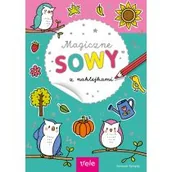 Kolorowanki, wyklejanki - Magiczne sowy z naklejkami - miniaturka - grafika 1