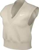 Spodnie rowerowe - Nike Spodnie damskie W NSW Phnx FLC Slvls Vneck CRP - miniaturka - grafika 1