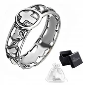 Pierścionki - Obrączka srebrna pr. 925 RÓŻANIEC Na Palec Pierścionek z Różańcem r. 12 - miniaturka - grafika 1