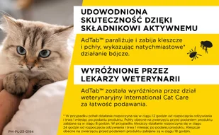 ELANCO 2xAdTab 48mg tabletki na pchły i kleszcze dla kotów >2-8 kg - Suplementy i witaminy dla psów - miniaturka - grafika 6
