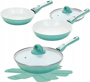 Zestaw 3 patelni z odczepianą rączką tradycyjna Genius 20 24 28 cm - Zestawy garnków i patelni - miniaturka - grafika 1