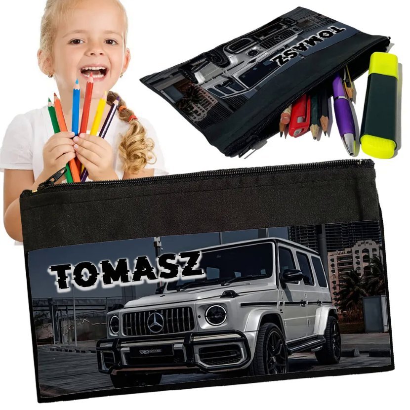 Personalizowany Piórnik MERCEDES BENZ AMG - Saszetka Nadruk imienia Prezent