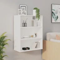Szafki do salonu - Lumarko Szafka wisząca, biała, 69,5x32,5x90 cm - miniaturka - grafika 1