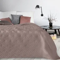 Narzuty - Eurofirany Narzuta Alara zigzag ciemnoróżowa 220x240 - miniaturka - grafika 1