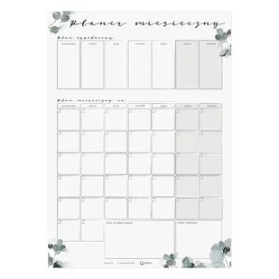 Kalendarz na lodówkę suchościeralny Liście - Kalendarze - miniaturka - grafika 1