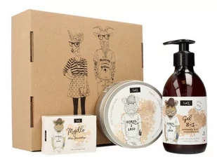 LaQ Zestaw prezentowy Dzik naturalny żel pod prysznic 300ml + mydło + peeling 200ml - Zestawy kosmetyków damskich - miniaturka - grafika 1