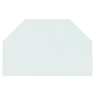 Panel kominkowy, szklany, sześciokątny, 80x50 cm 324139 VIDAXL - Akcesoria kominkowe - miniaturka - grafika 4