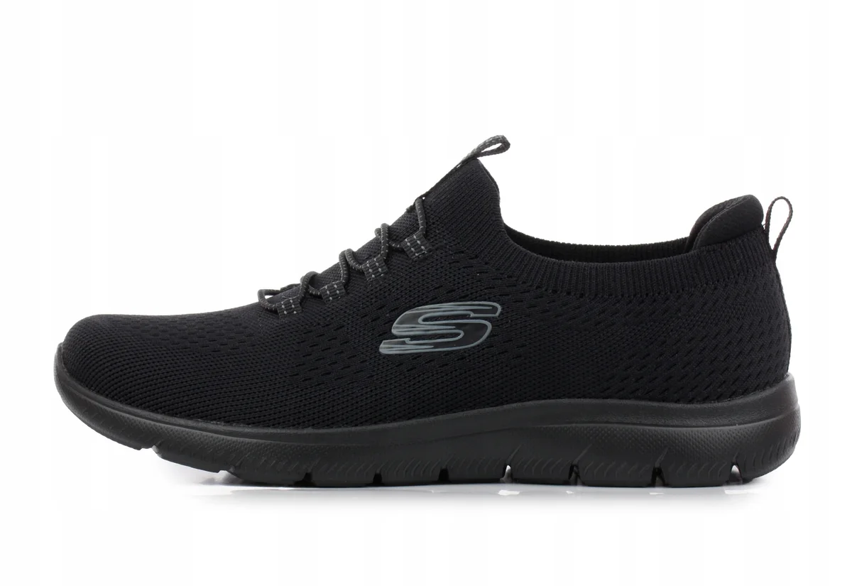 SKECHERS TOP PLAYER DAMSKIE BUTY SPORTOWE Z LOGO CZARNE 40,5 6MA