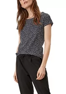 Koszulki i topy damskie - Q/S designed by T-shirt damski z krótkim rękawem, Regular Fit, szary/czarny., XXL - miniaturka - grafika 1