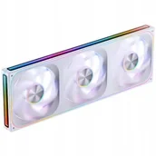 Wentylatory komputerowe - Wentylator Jonsbo Wentylatory ZA-420 White PWM ARGB 3x140mm - 420mm ZA-420W - miniaturka - grafika 1