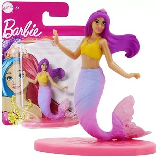 BARBIE RAINBOW MERMAID LALECZKA MATTEL FIGURKA NA PODSTAWCE SYRENKA - Figurki dla dzieci - miniaturka - grafika 1
