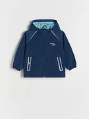 Kombinezony dla dzieci - Reserved - Wodoodporna kurtka z kapturem - granatowy - miniaturka - grafika 1