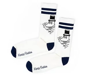 Moominpappa Retro męskie skarpety Moomin Socks skarpety męskie, biały, granatowy, 40-45 EU - Skarpetki męskie - miniaturka - grafika 1