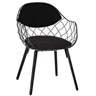 Krzesła - Metalowe czarne krzesło loft - Divano - miniaturka - grafika 1