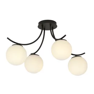 Emibig Boston lampa sufitowa 4-punktowa czarna/biała 1109/4 - Lampy sufitowe - miniaturka - grafika 1