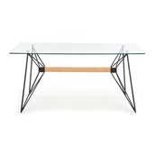 Stoły - Stół Szklany 160 Cm Allegro Halmar - miniaturka - grafika 1