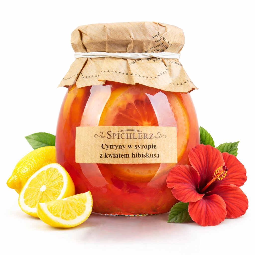 Cytryna w syropie z kwiatem hibiskusa 260g