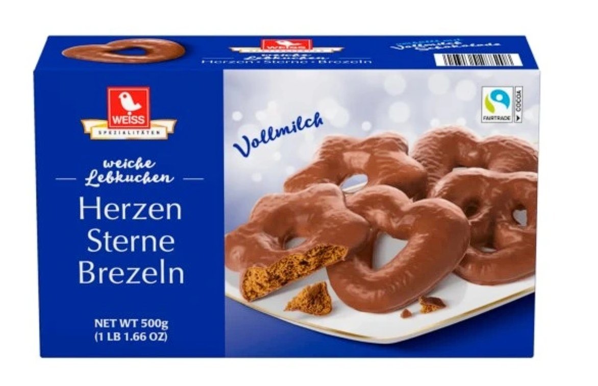 Weiss Pierniki w MLECZNEJ Czekoladzie 500g