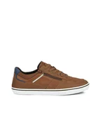 Trampki męskie - Geox Sneakersy "Elver" w kolorze jasnobrązowym - miniaturka - grafika 1