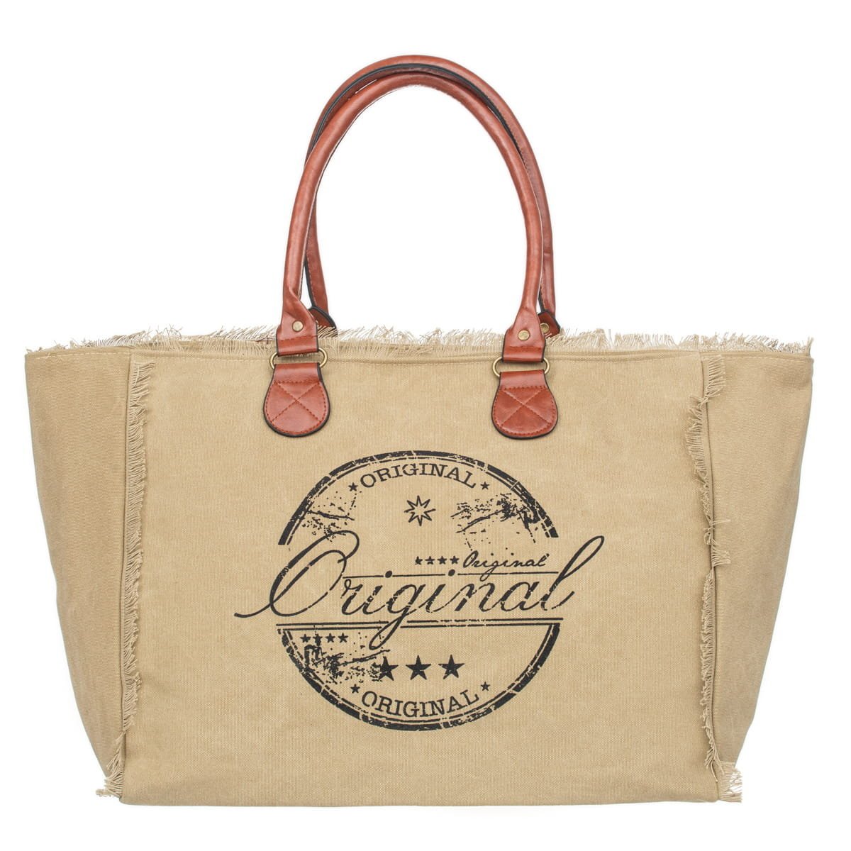 Torba Weekendowa Plażowa Shopperka Vivi Paris Khaki