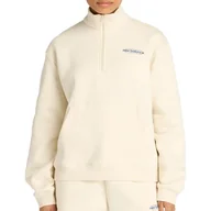 Bluzy sportowe damskie - Bluza damska New Balance WT53513LIN - beżowa - miniaturka - grafika 1